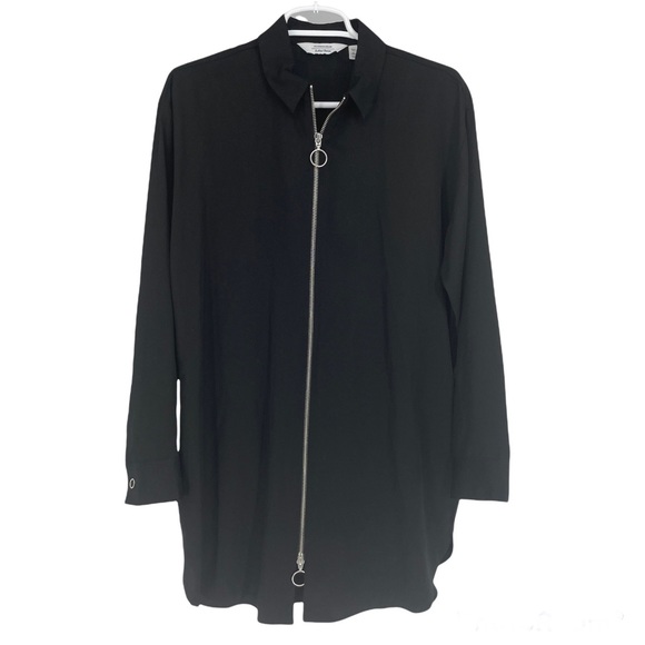 & Other Stories Dresses & Skirts - & OTHER STORIES STOCKHOLM ATELIER BLACK LONG SLEEVE ZIP DOWN DRESS 6